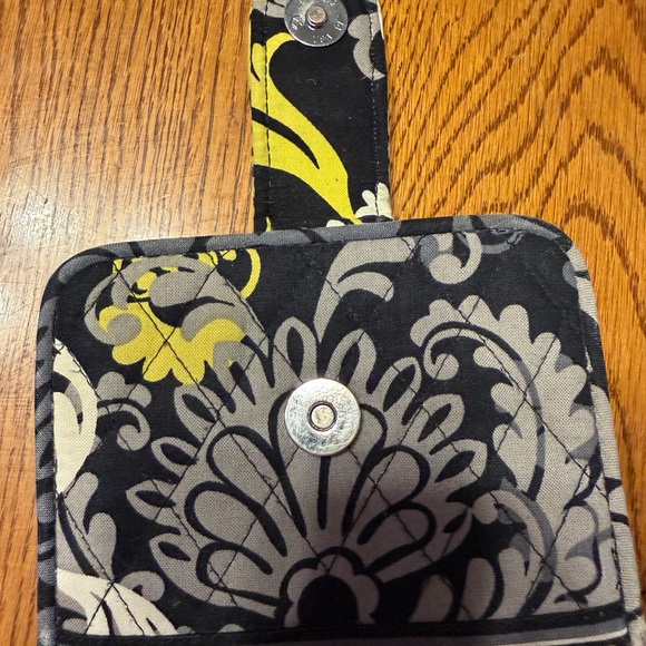 Vera Bradley Black and Gray Floral Wallet - Picture 5 of 6